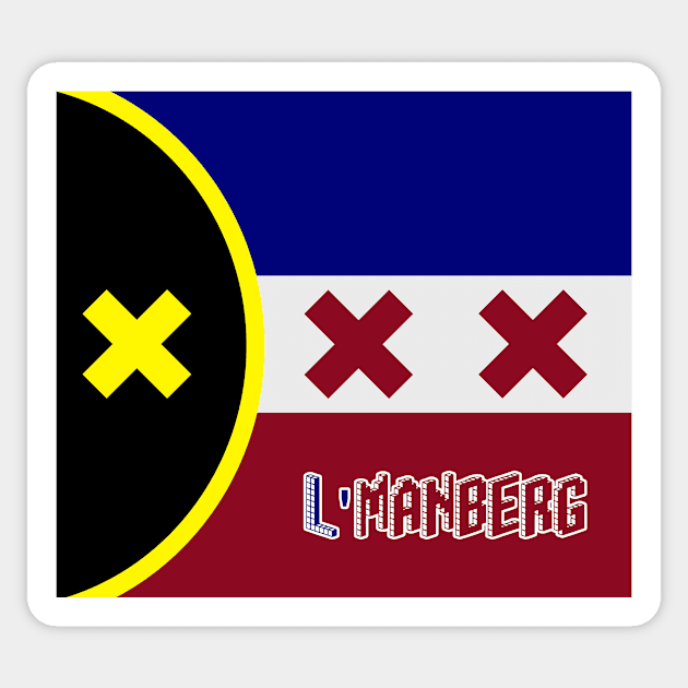 L'Manberg Flag Sticker by MBNEWS